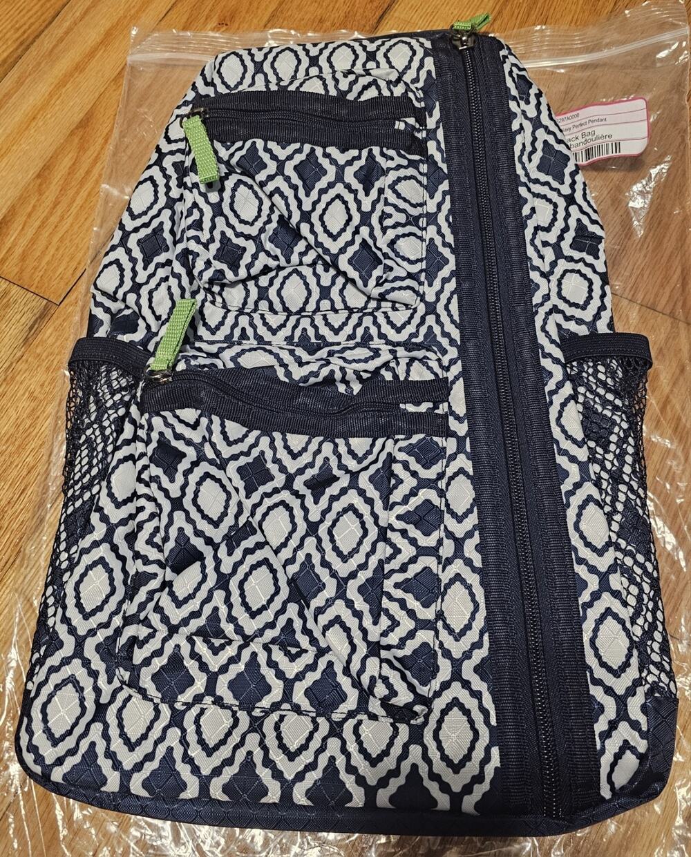 Thirty-One Perfect Pendant Sling One Shoulder Crossbody Navy Backpack Bag
